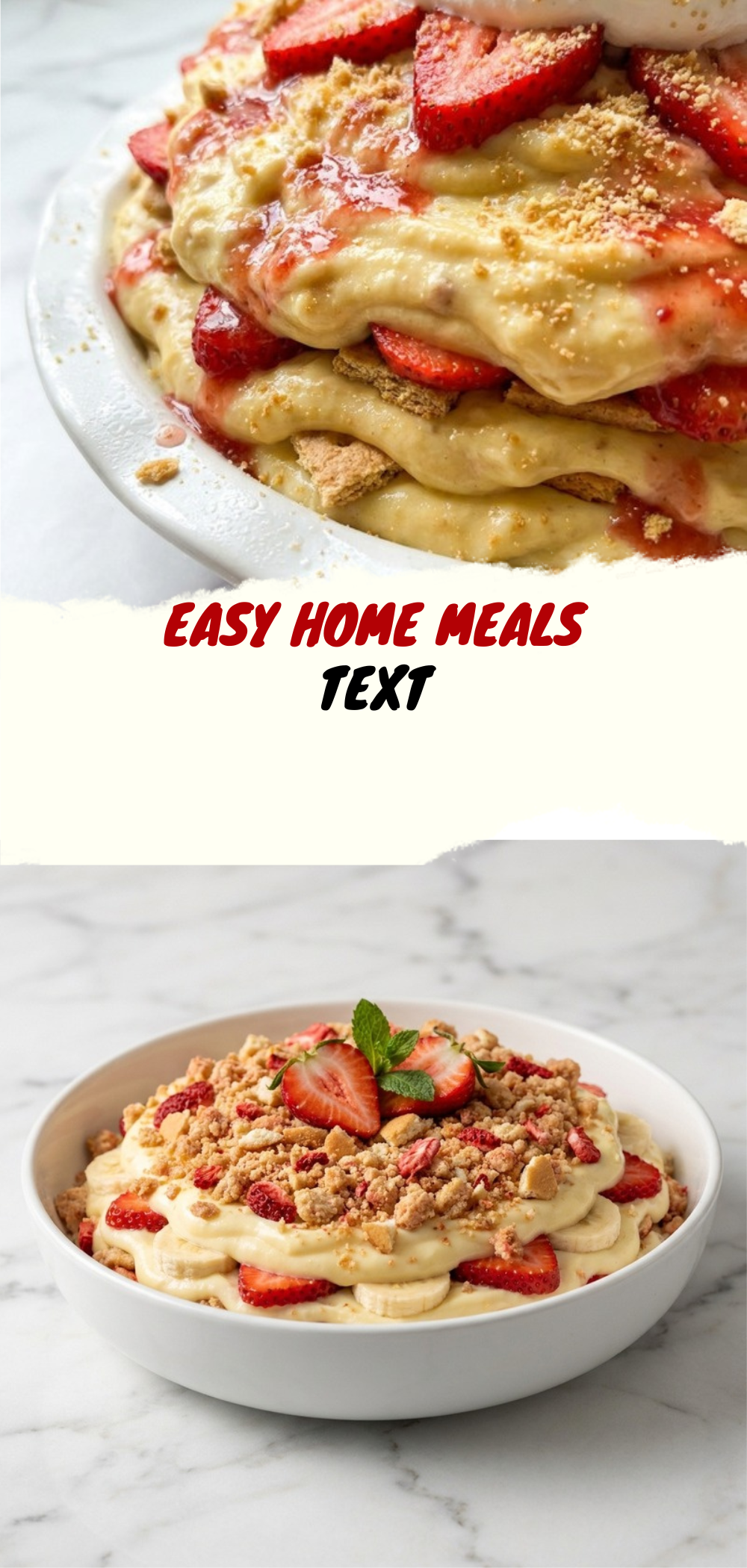 Strawberry Crunch Banana Pudding
