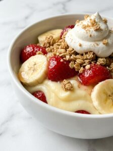 Strawberry Crunch Banana Pudding - featured